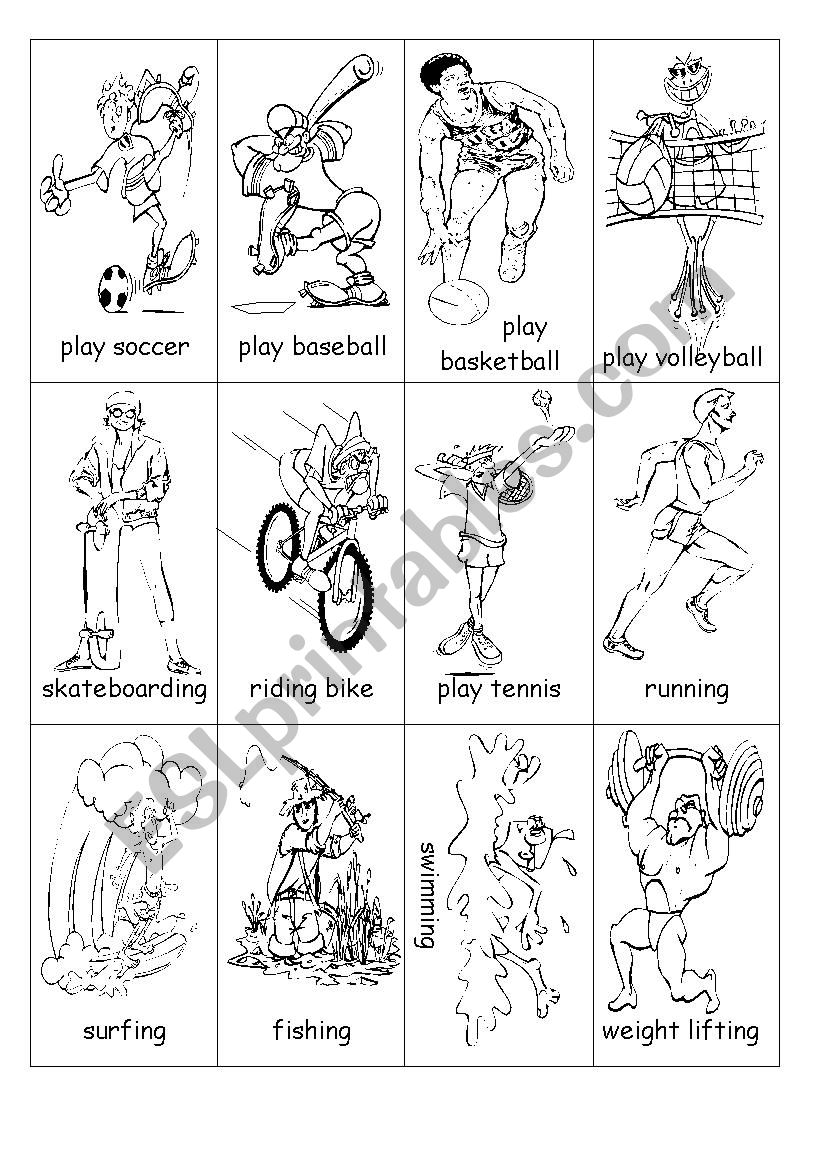 hobbies worksheet