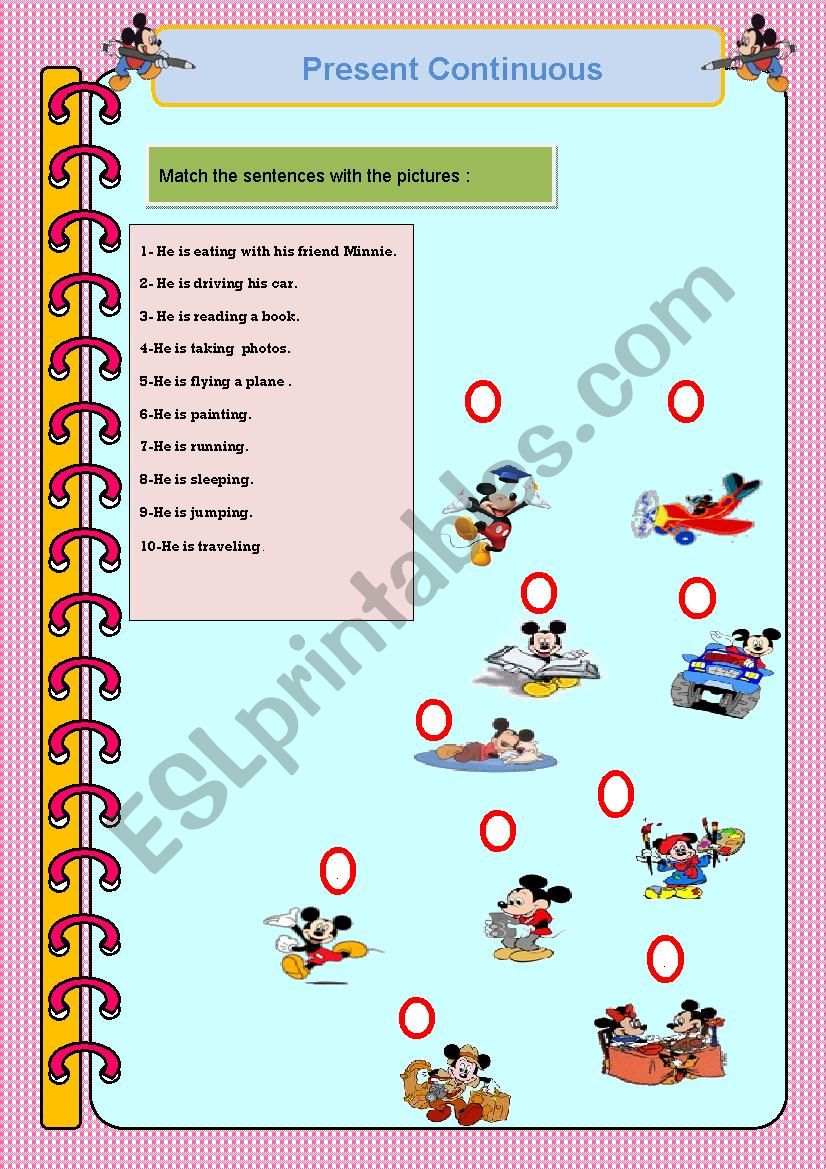 Present Continuous worksheet