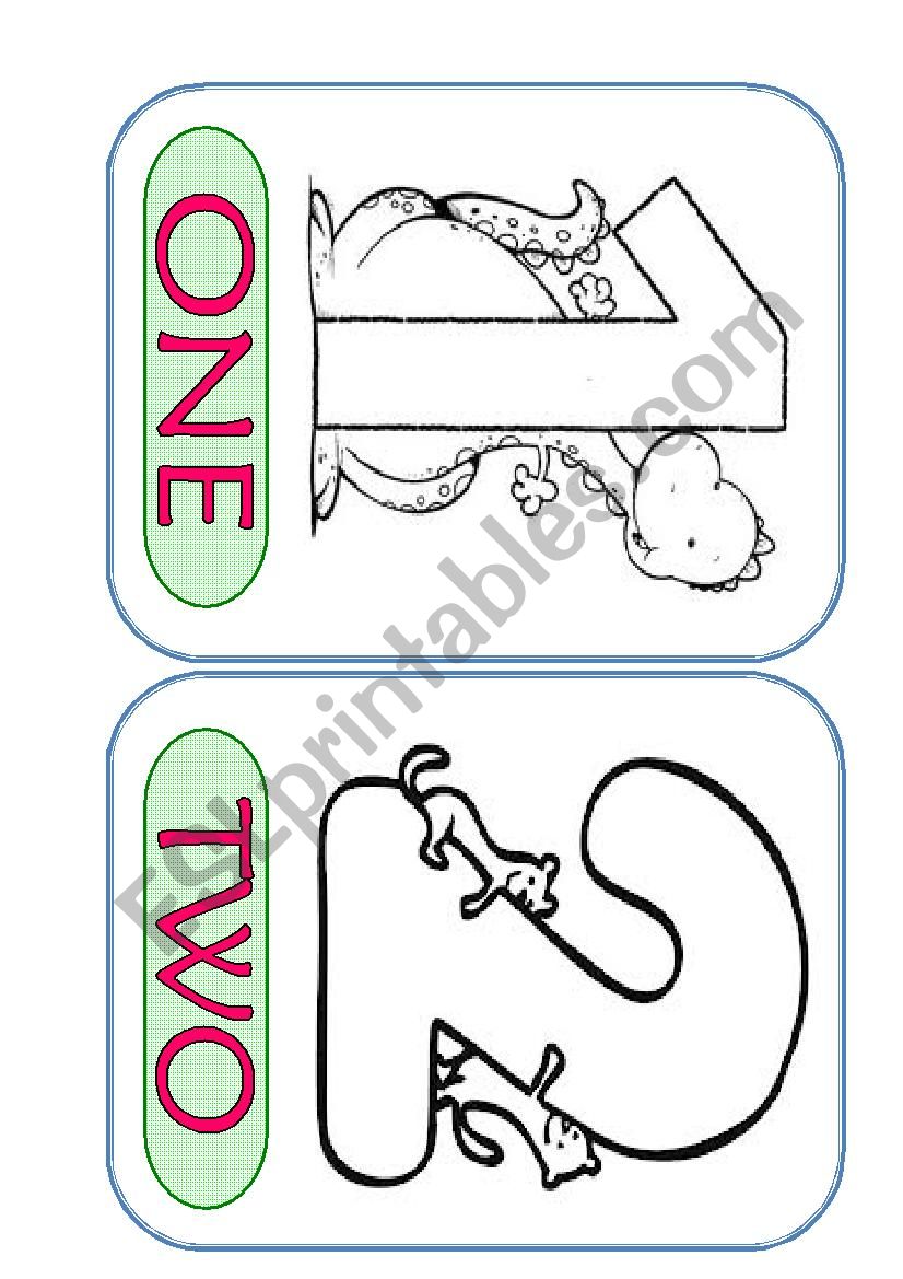 numbers flashcards worksheet