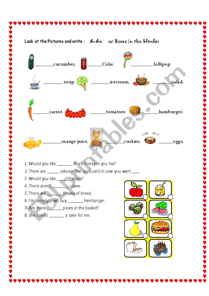 A or An worksheet