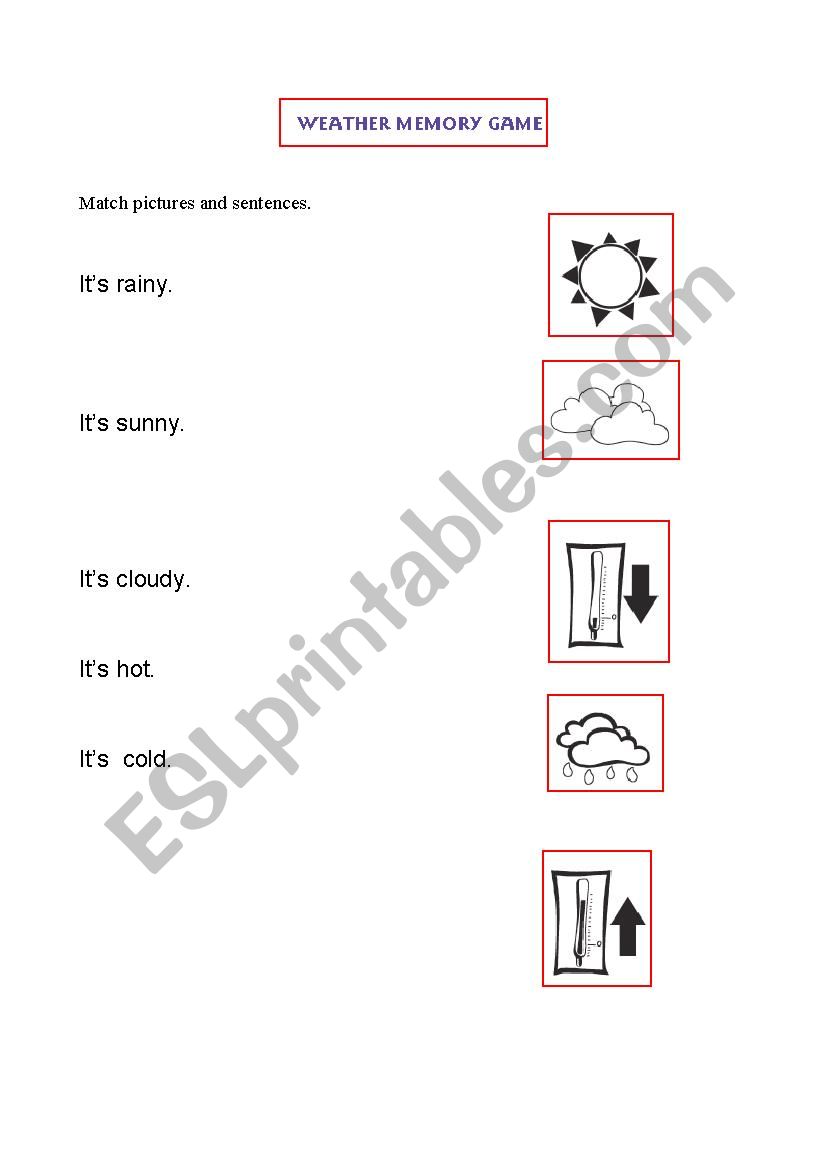 seasons worksheet
