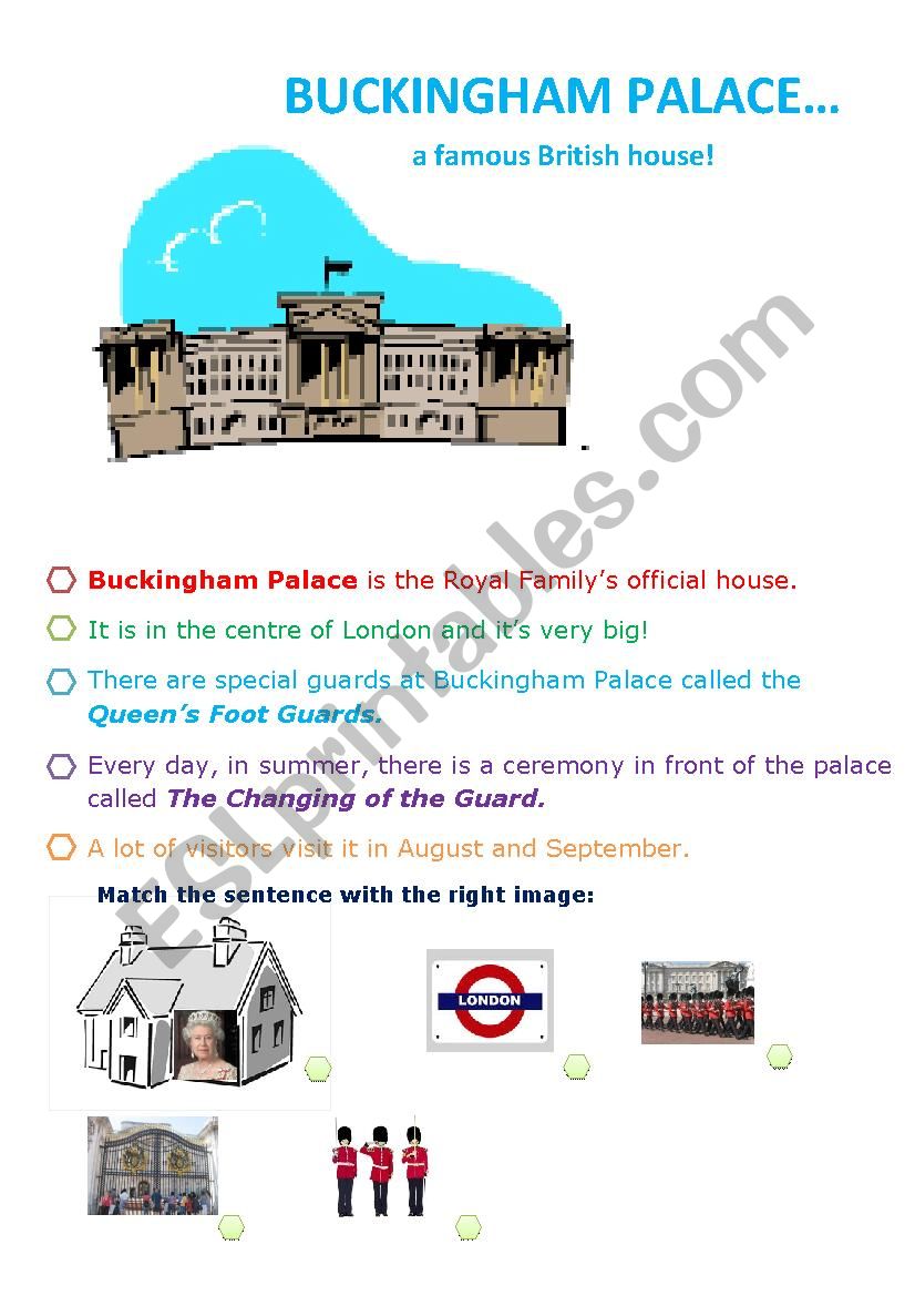 BUCKINGHAM PALACE worksheet