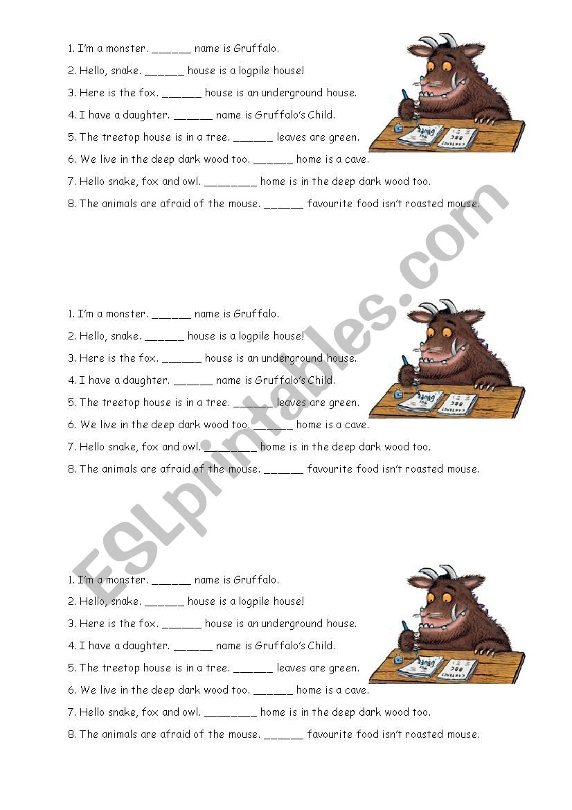 Gruffalo - Possessive Pronouns