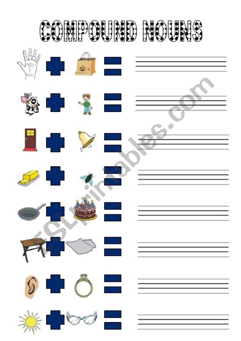 Compound Nouns worksheet