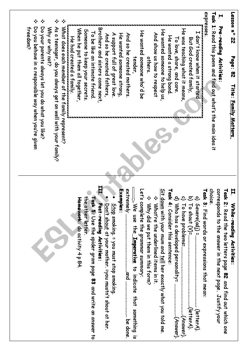 1st form lesson22 worksheet