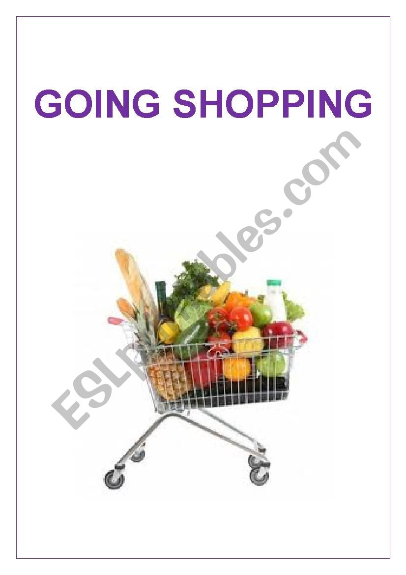 Going shopping worksheet