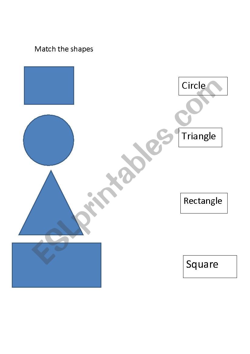 shapes worksheet