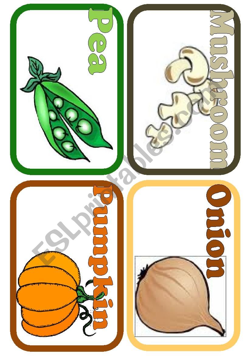 Vegetables set 2 worksheet