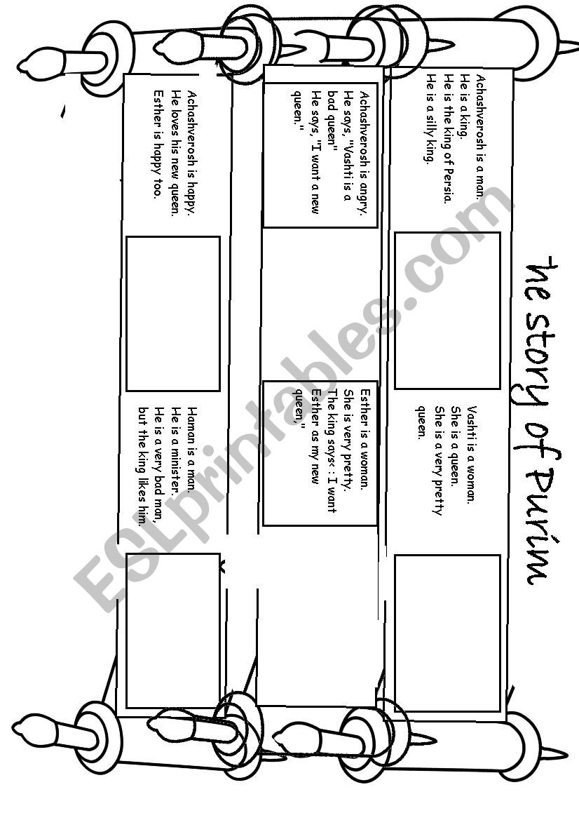 The Story of Purim worksheet