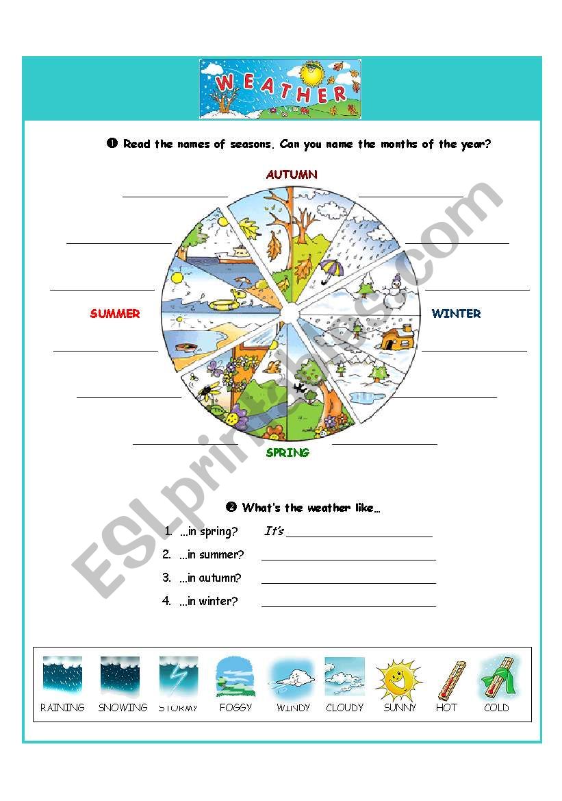 Weather worksheet