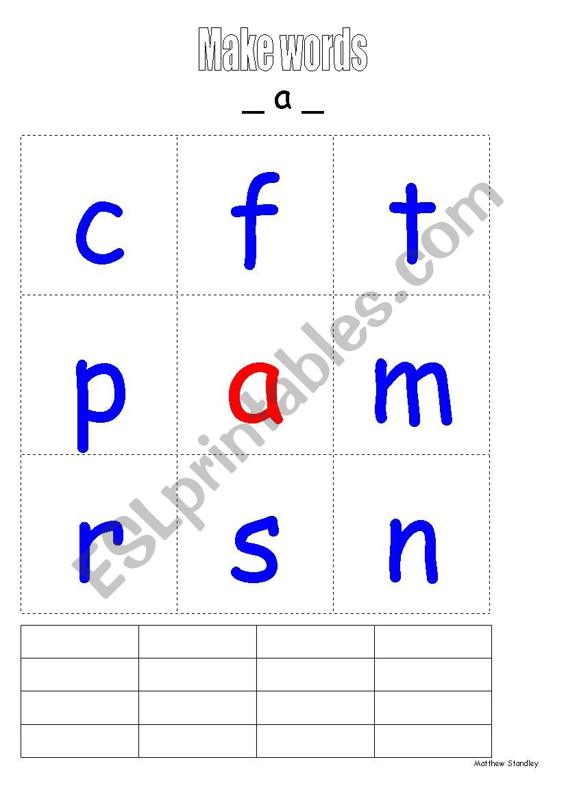 Phonics - 3 letter words - Find and write
