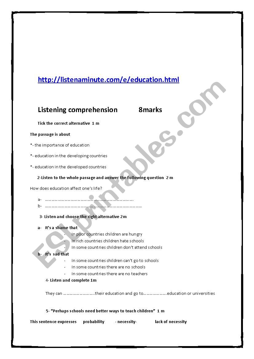 Bac Technique Exam worksheet