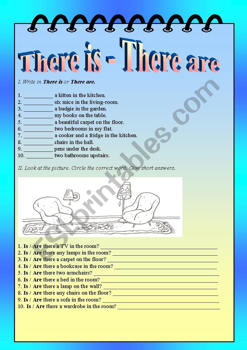 There is - There are worksheet