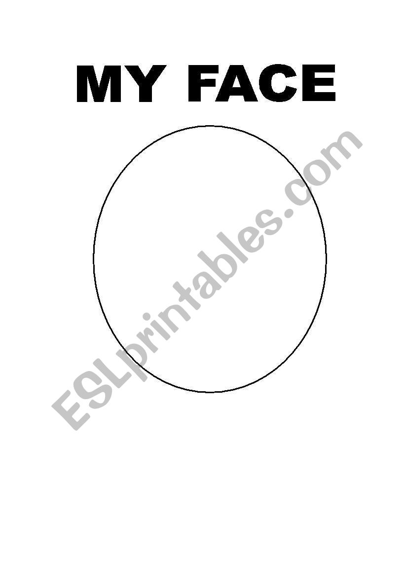 Parts of your face worksheet