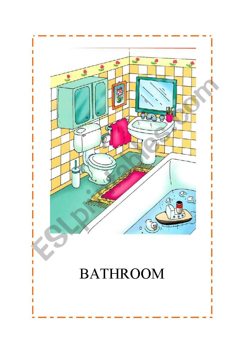 Parts of the house flashcards.