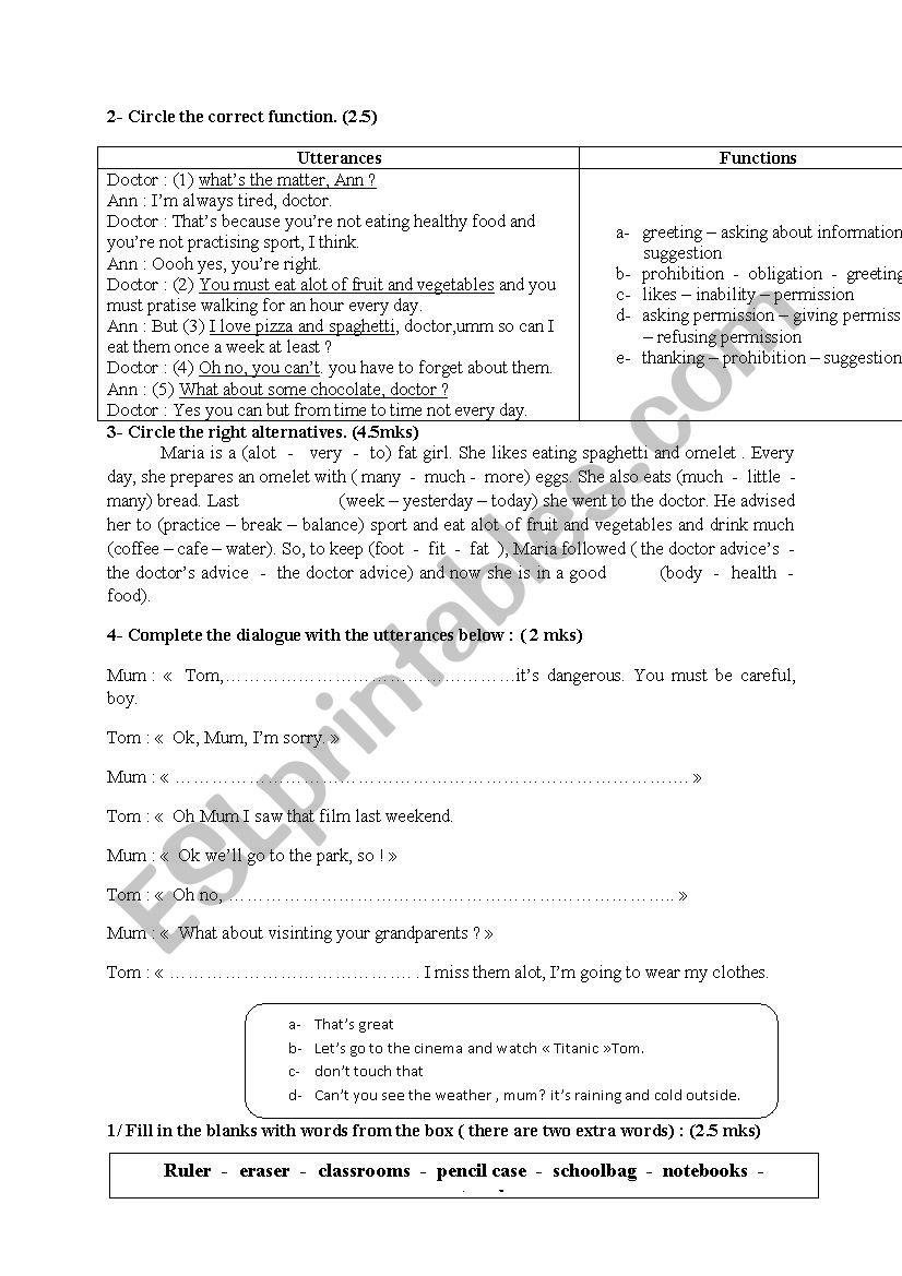 grammar tasks worksheet