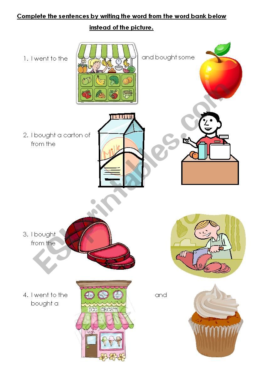 Its All About Food! worksheet