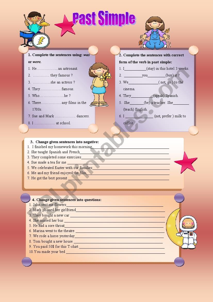 Past Simple worksheet