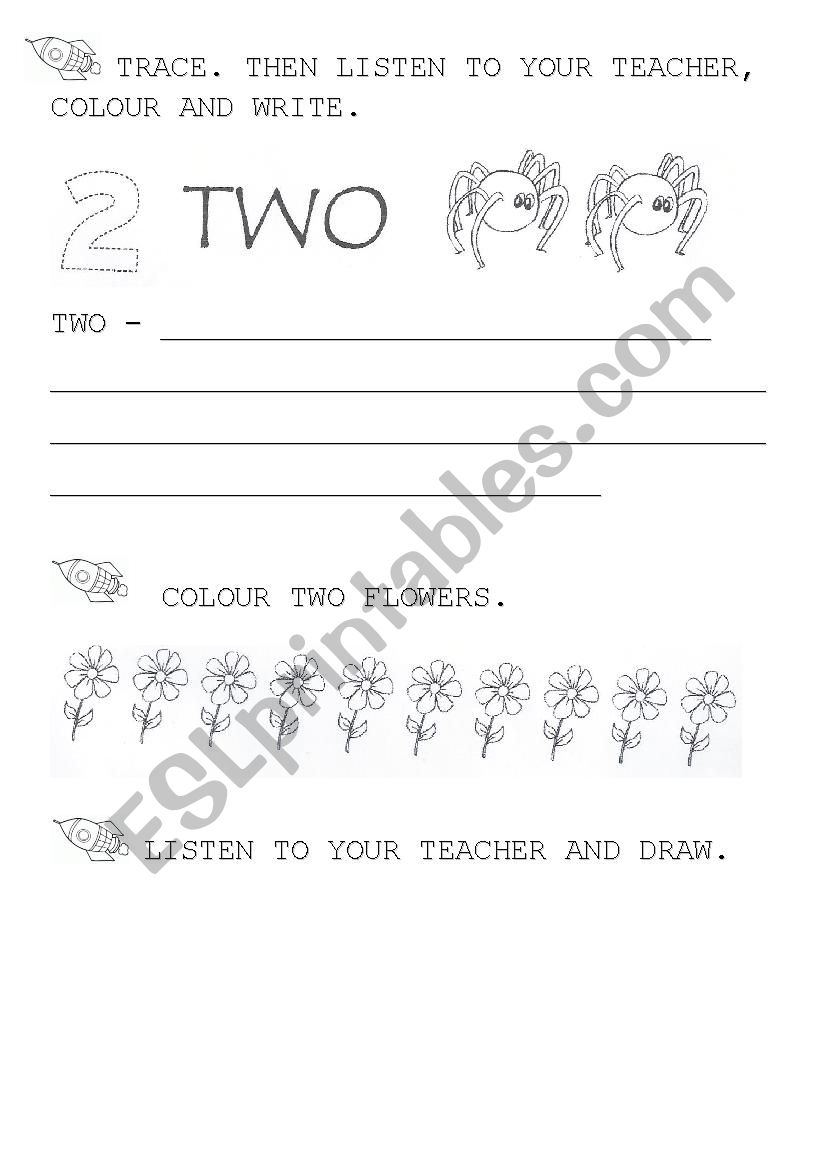 number 2 worksheet