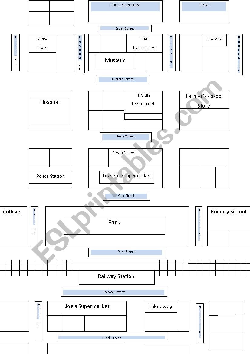 Giving and taking directions worksheet