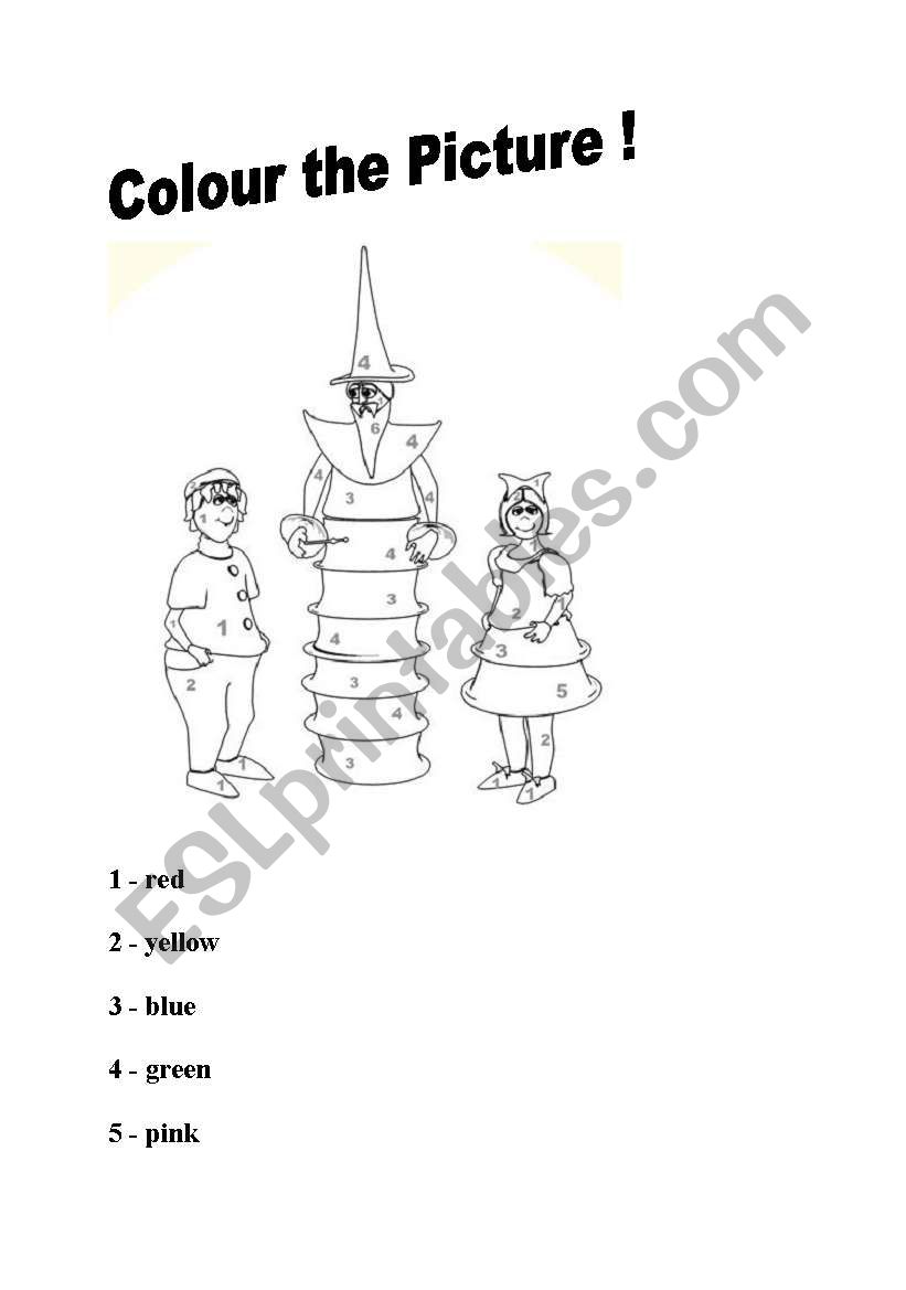 colour the picture worksheet