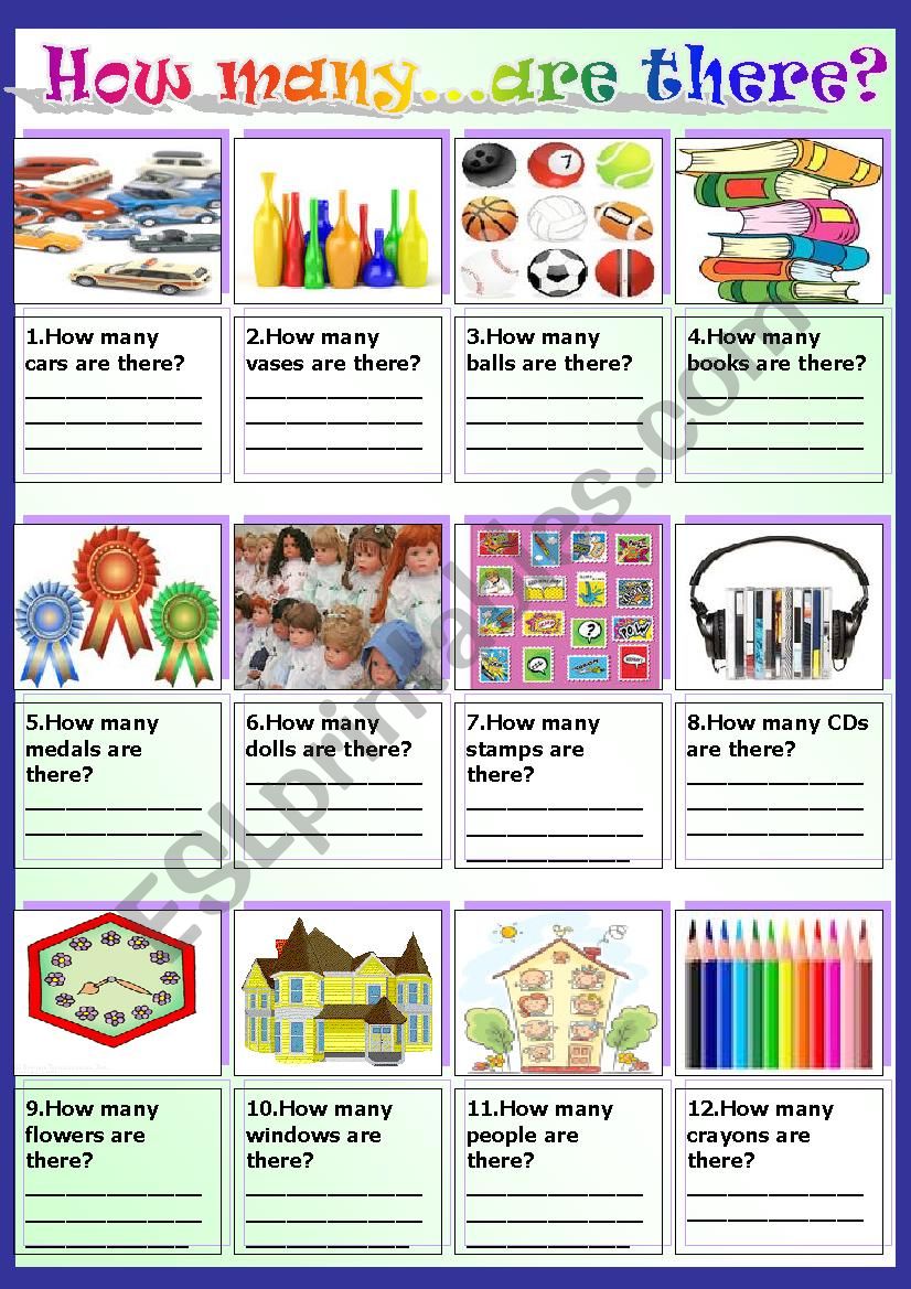 How many...are there? worksheet