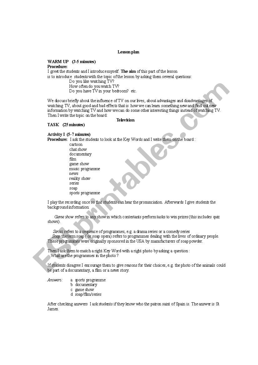 lesson plan worksheet