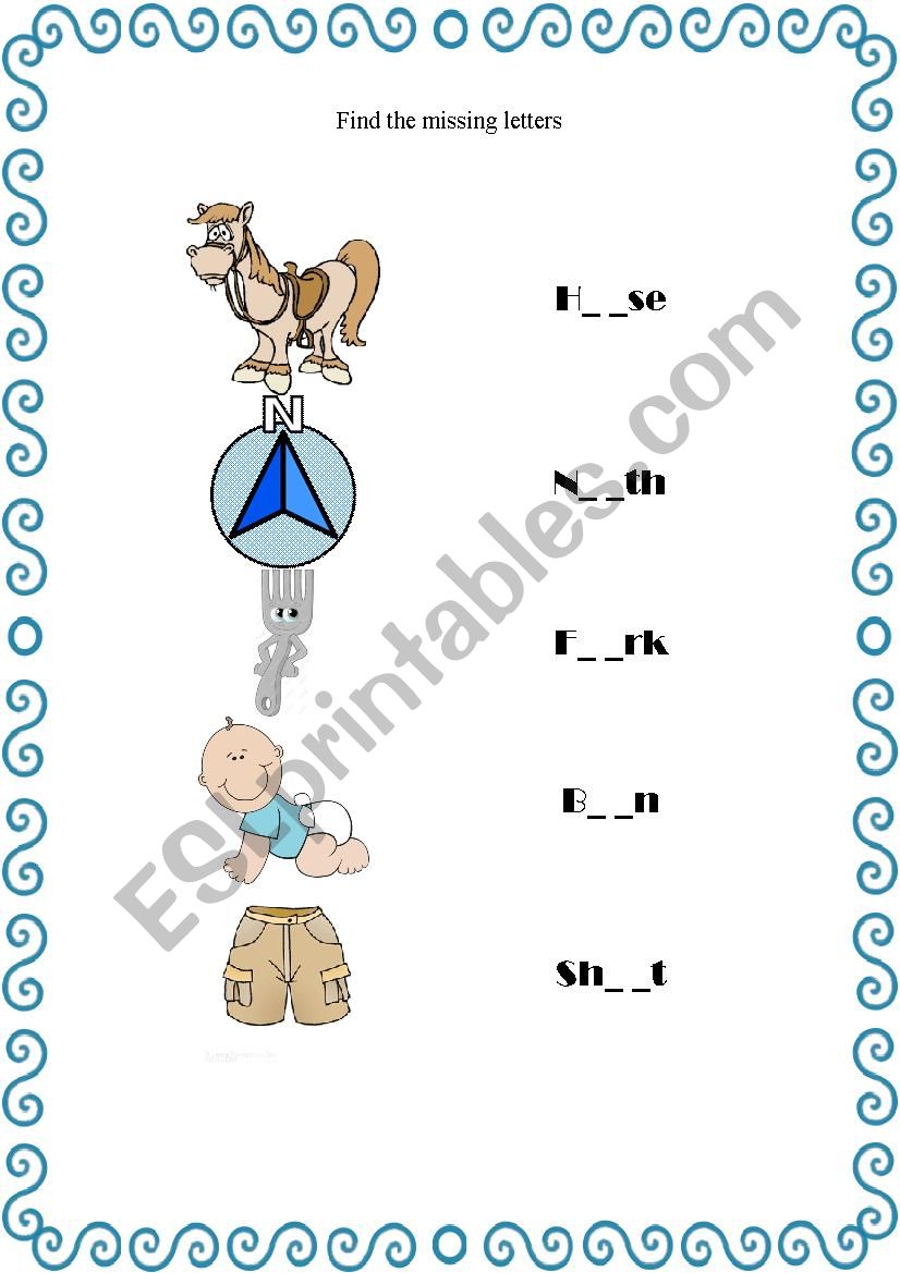 Phonics OR worksheet