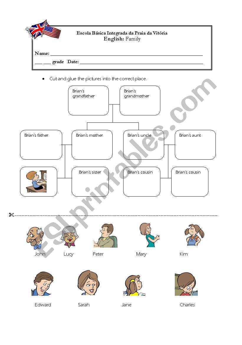 Family tree worksheet