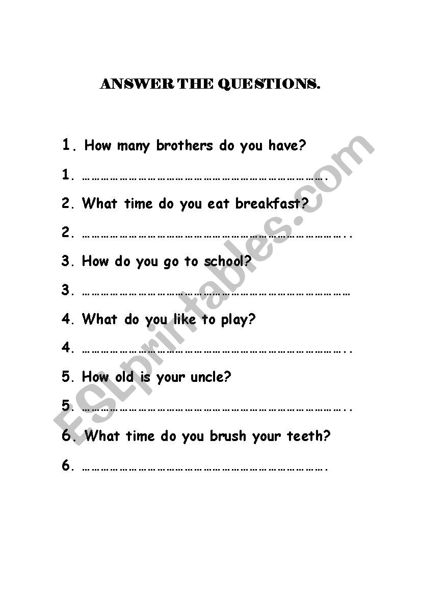 WRITING AND SPEAKING TEST worksheet