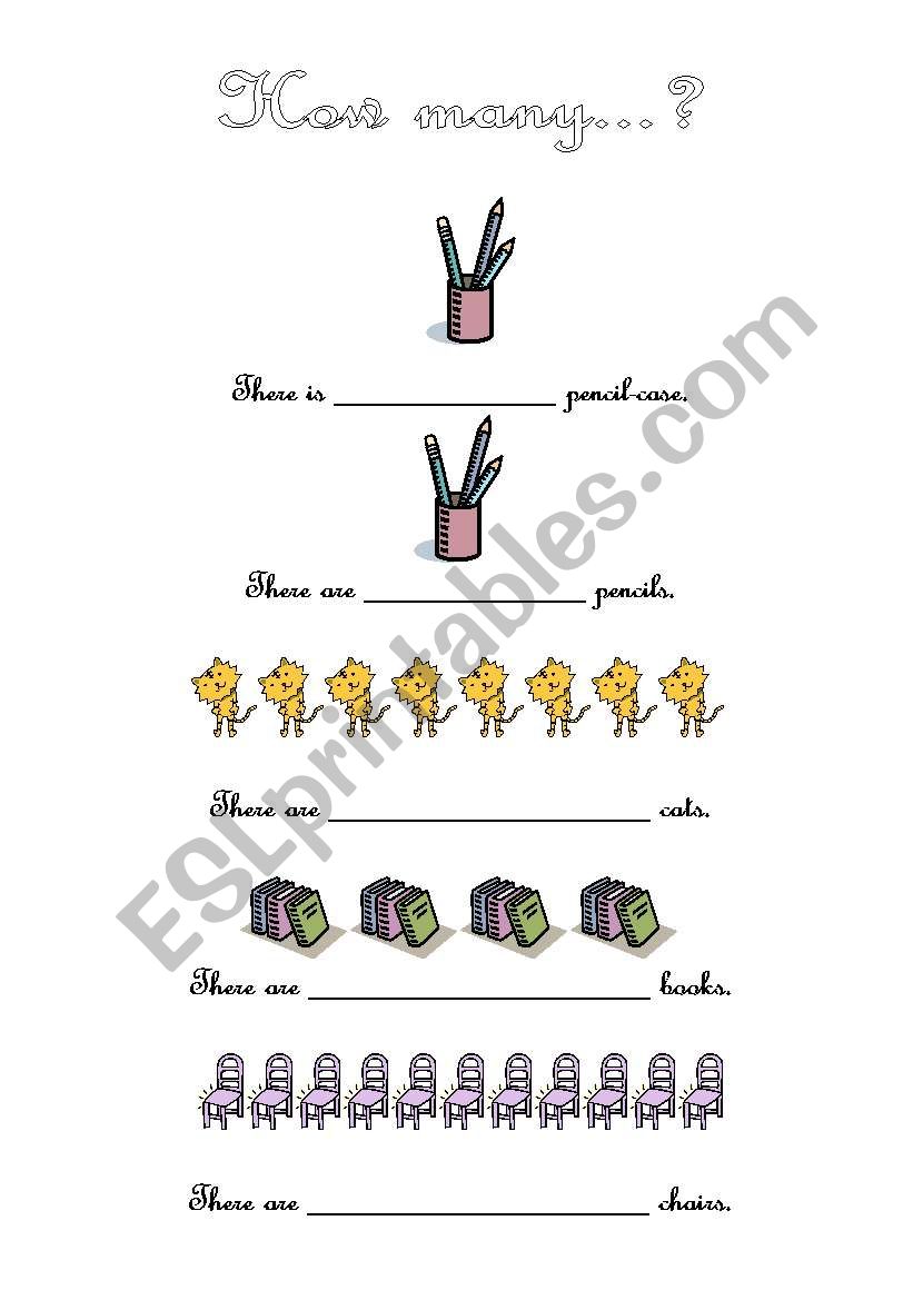 How many? worksheet