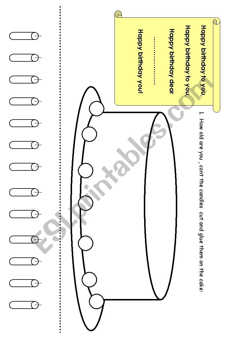 Birthday worksheet