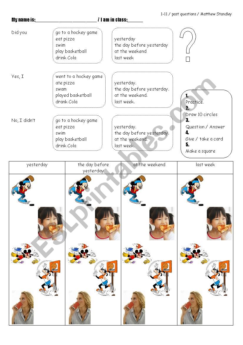 Past_Simple. Broken_Squares_Game. Reguar_and_irregular_verbs