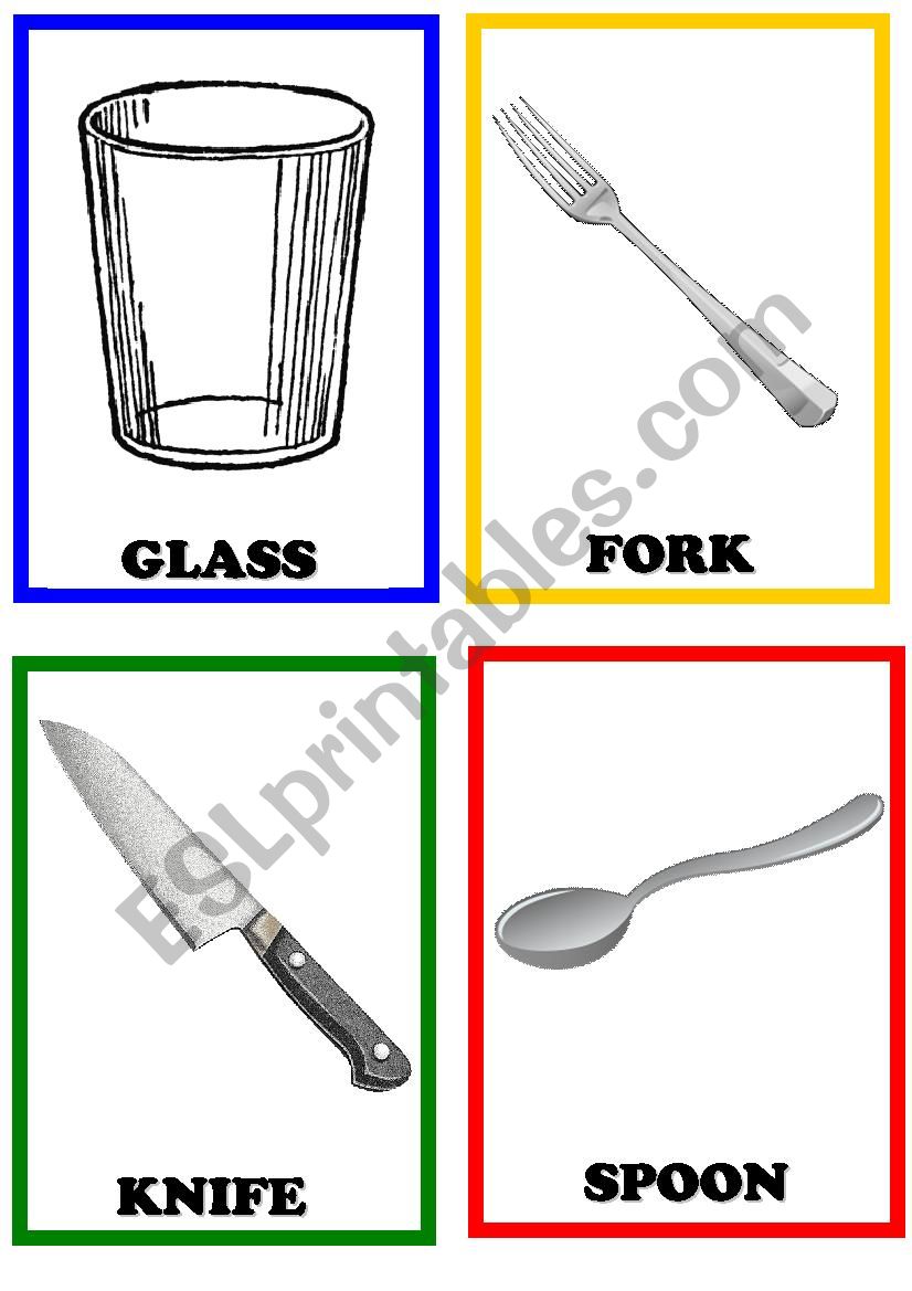 Eating tools worksheet