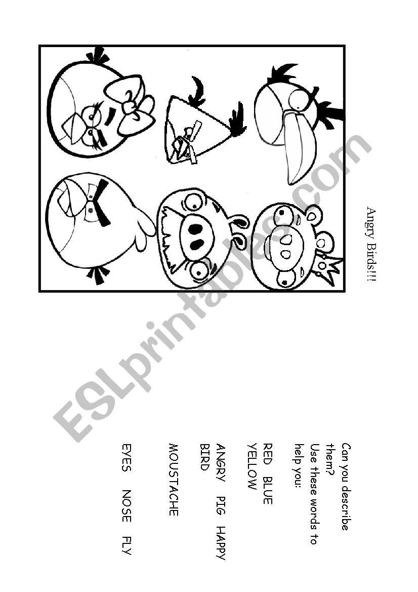 Angry Birds  worksheet