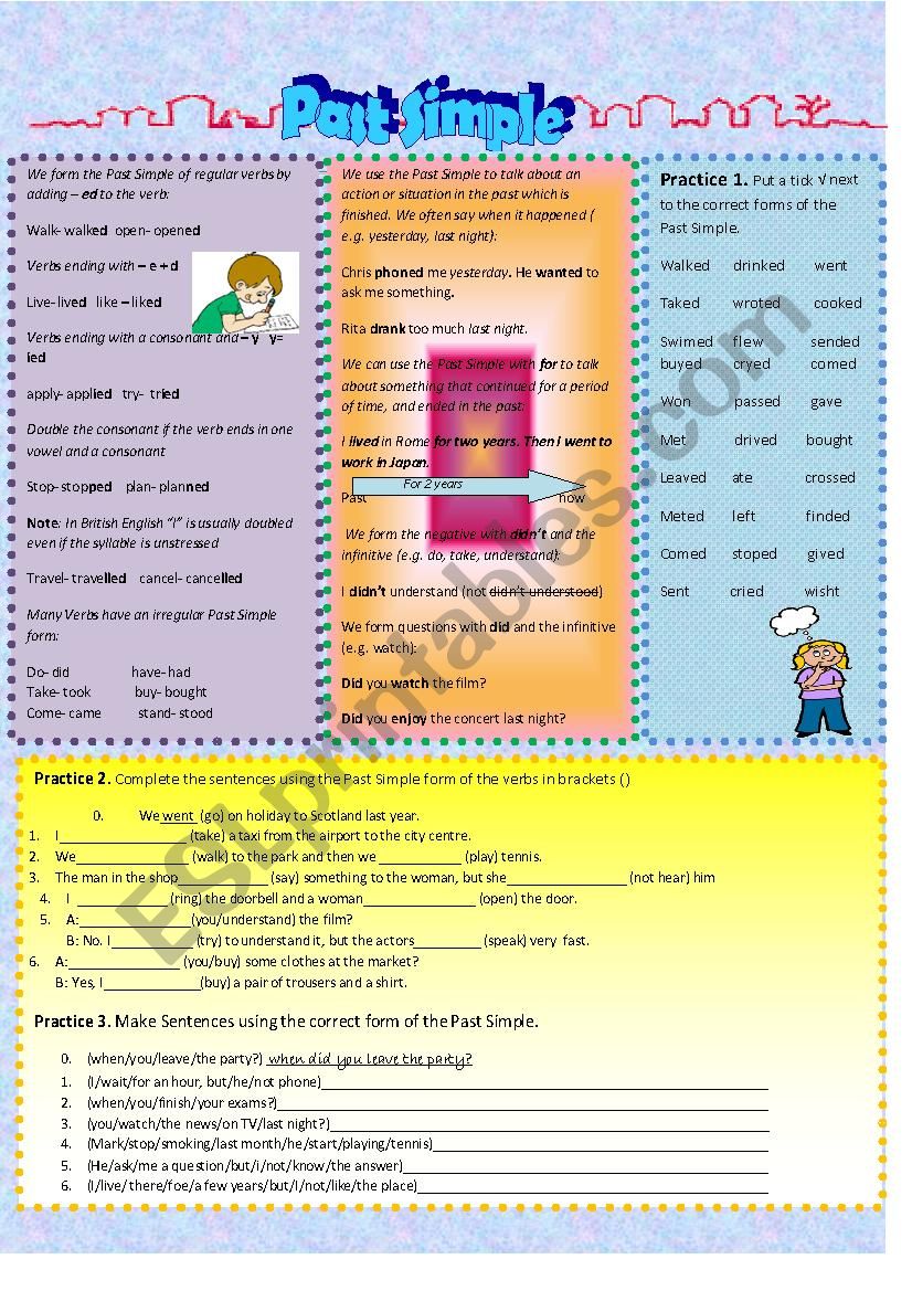 Past Simple worksheet