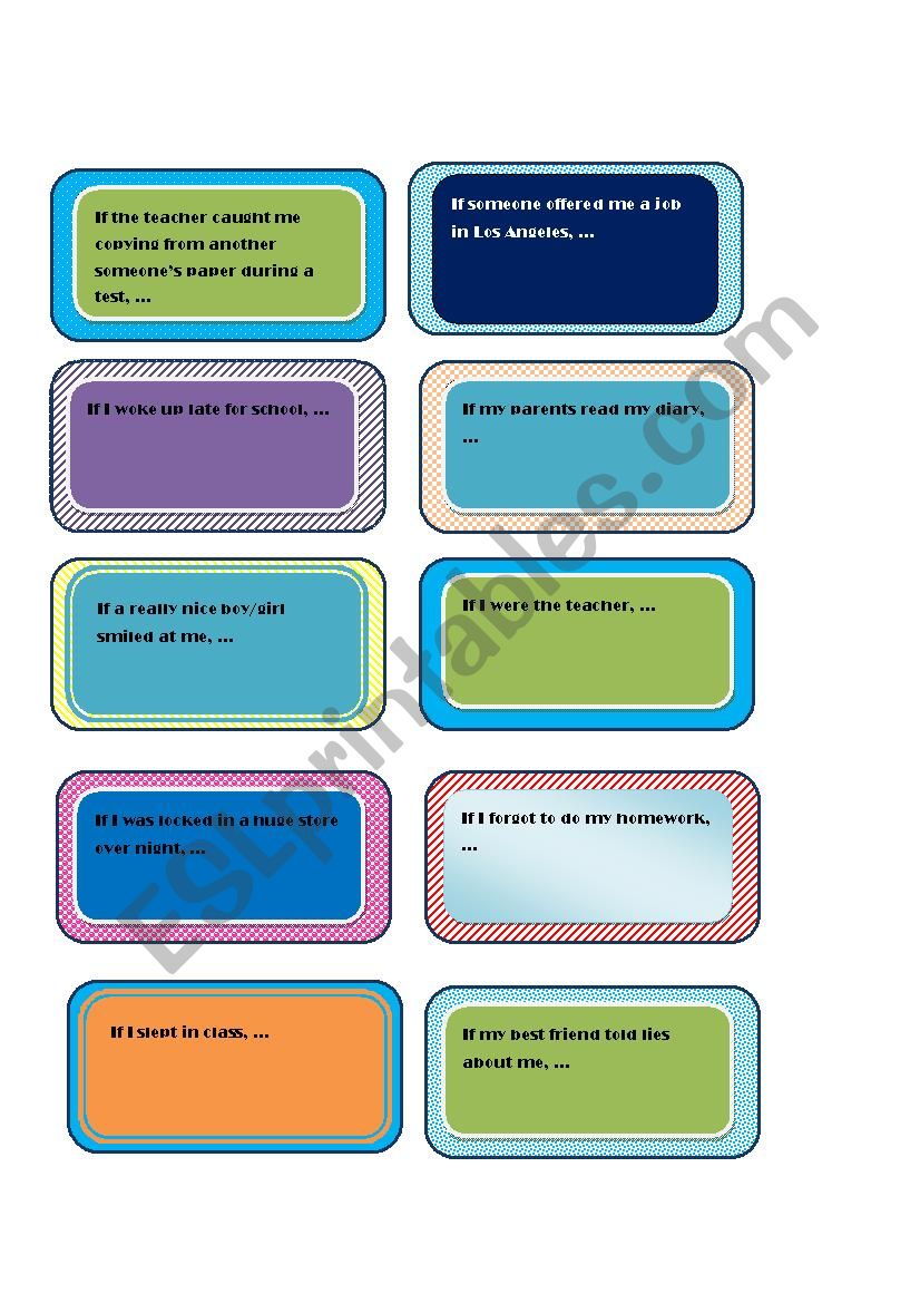 The if-game_Part 2 worksheet