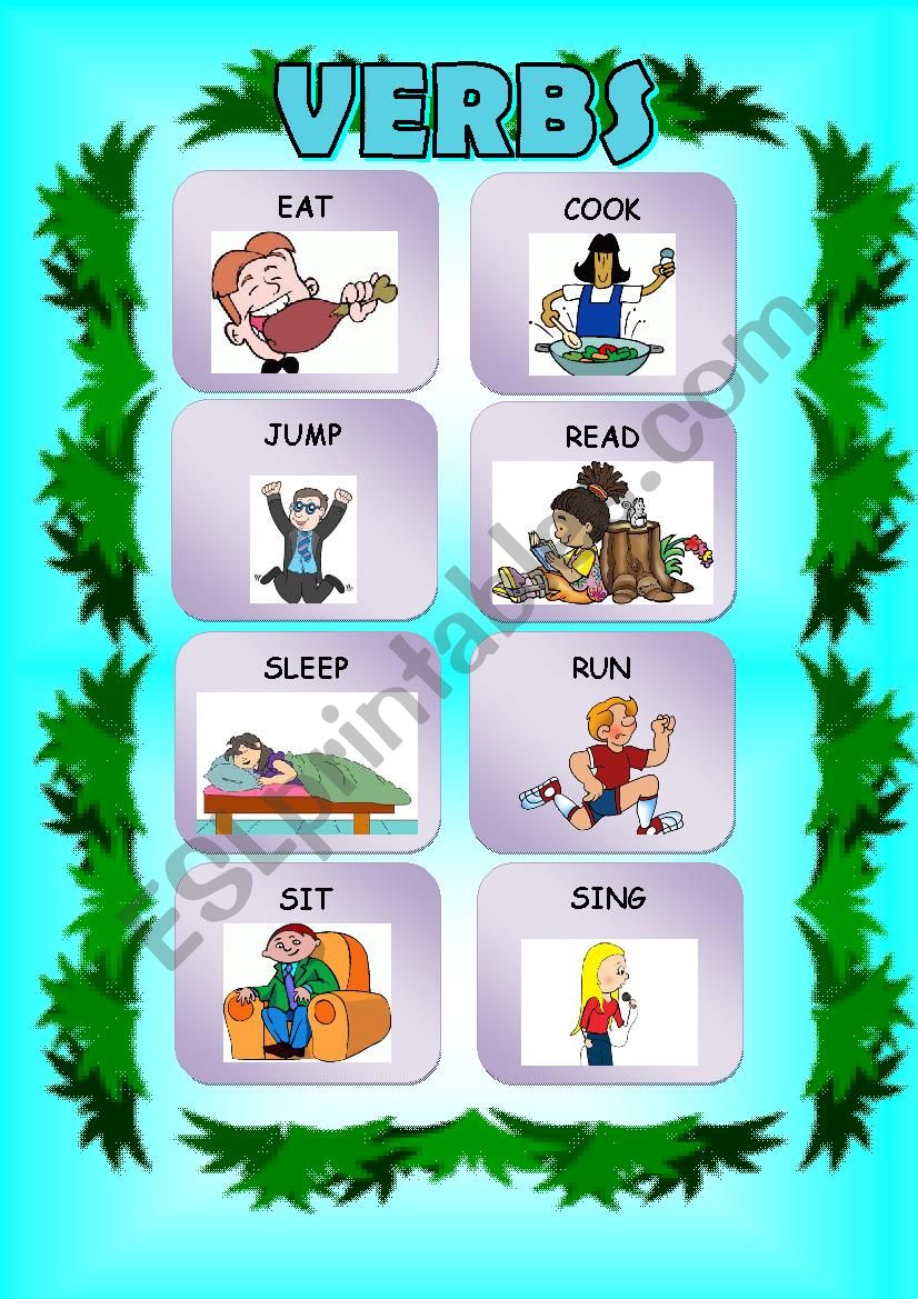 Verbs / Actions worksheet