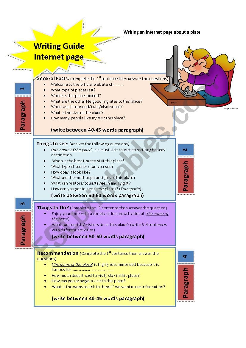 Writing Guide: Internet Page Part (1)