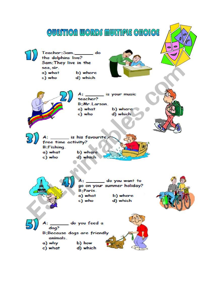 Multiple Choice part 1 worksheet