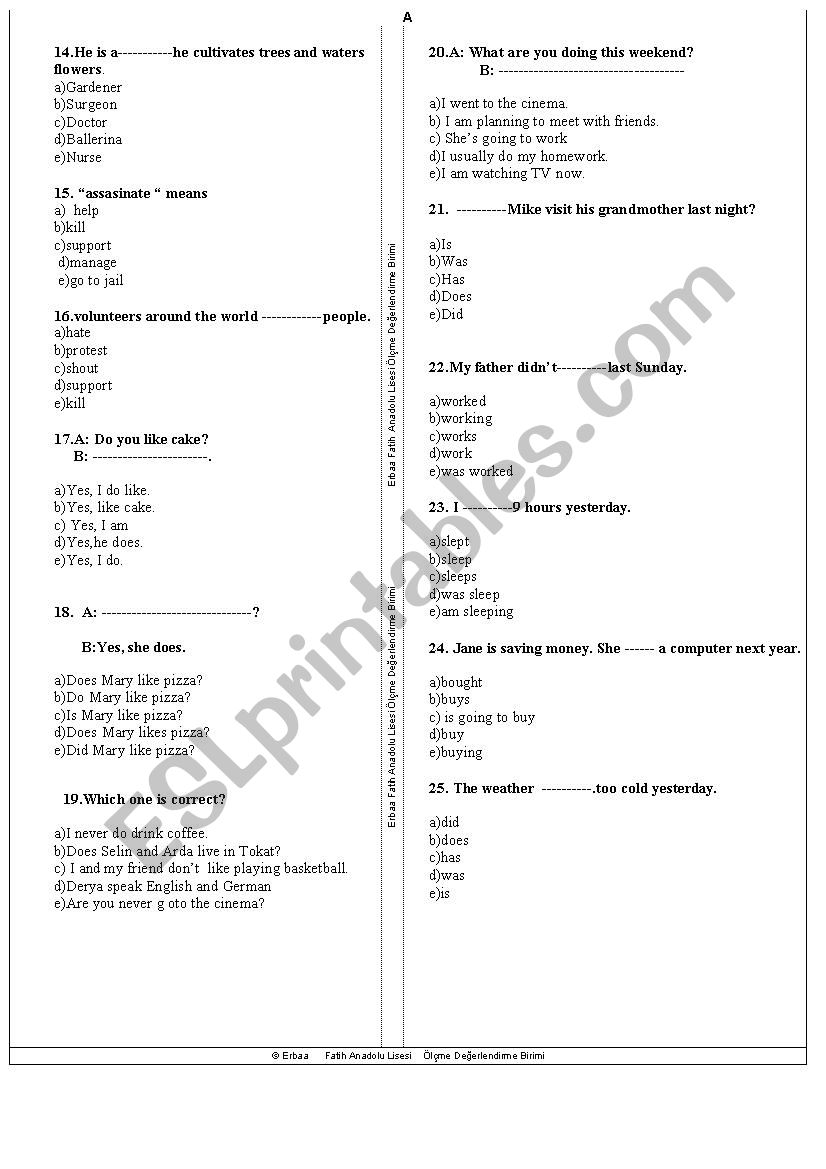 multiple-choice-test-2nd-page-esl-worksheet-by-volkanerozel