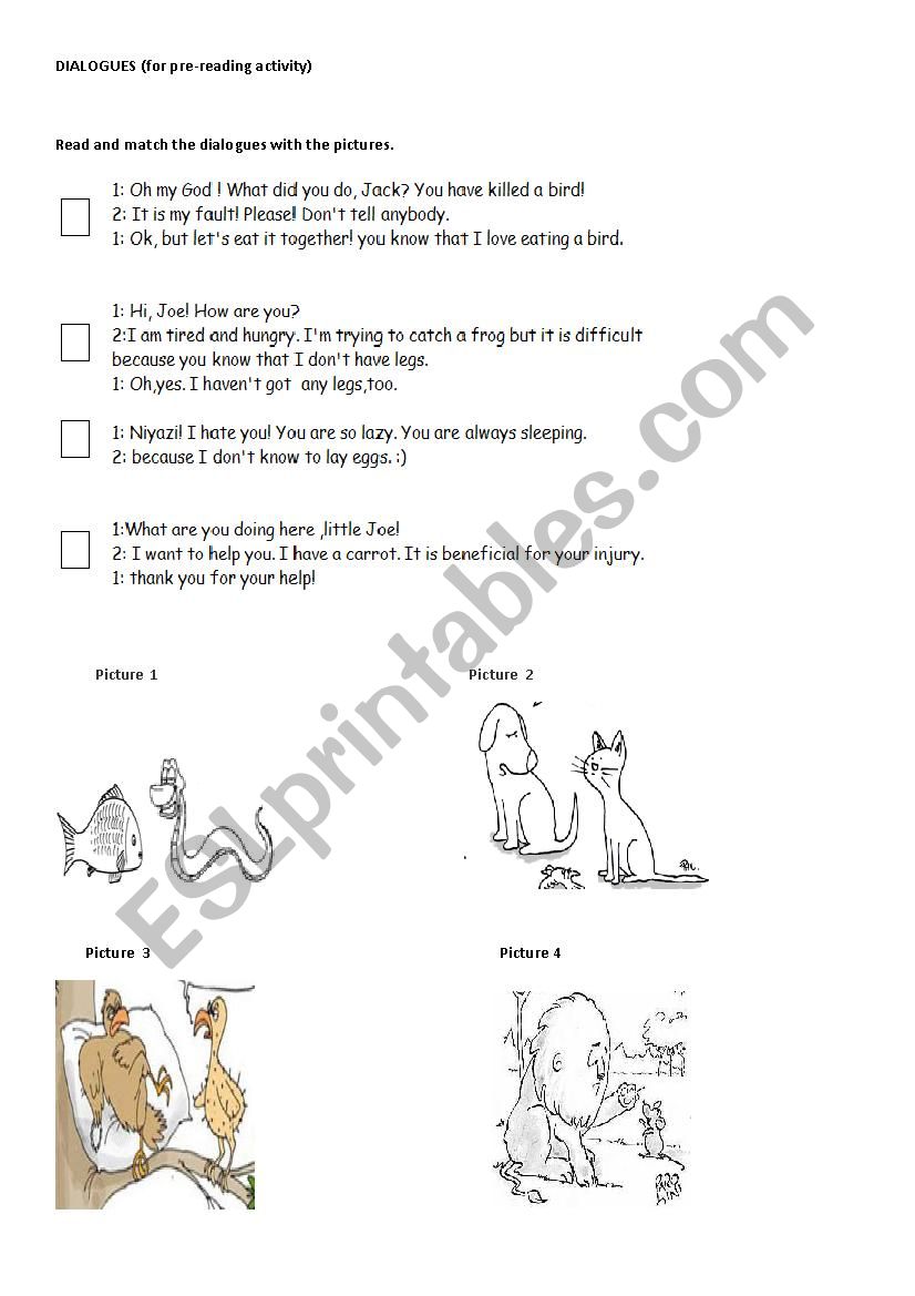 poems about animals worksheet