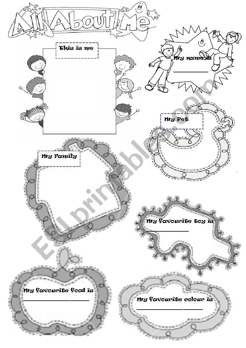 All about me worksheet