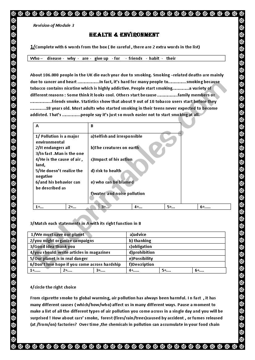 review worksheet