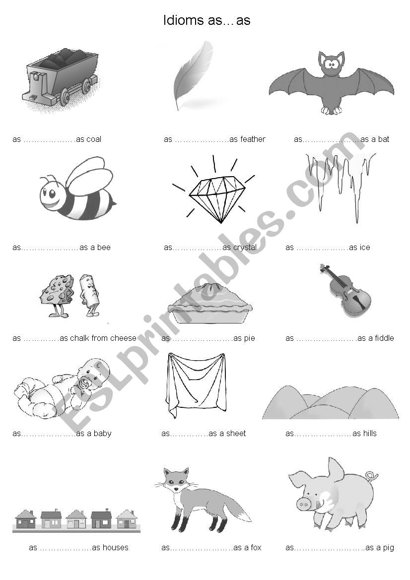 Idioms as...as (editable + key)