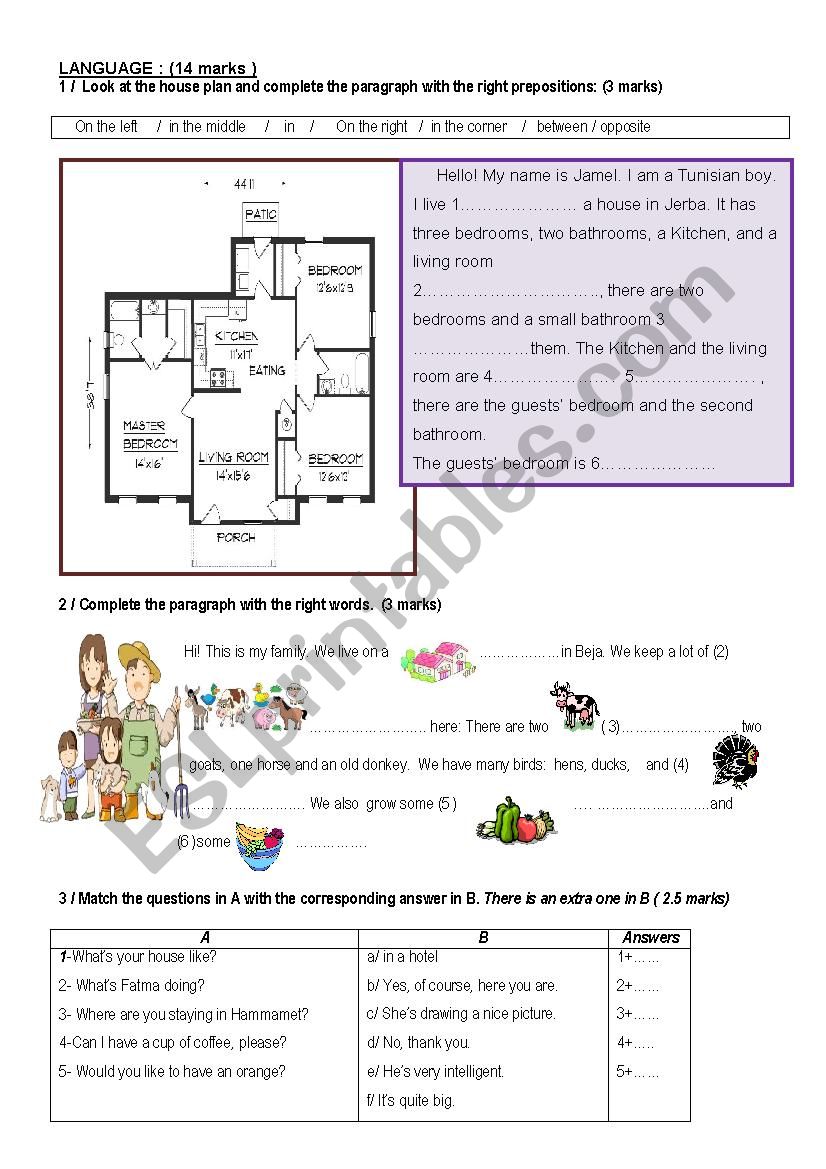 end of term test n 2: language