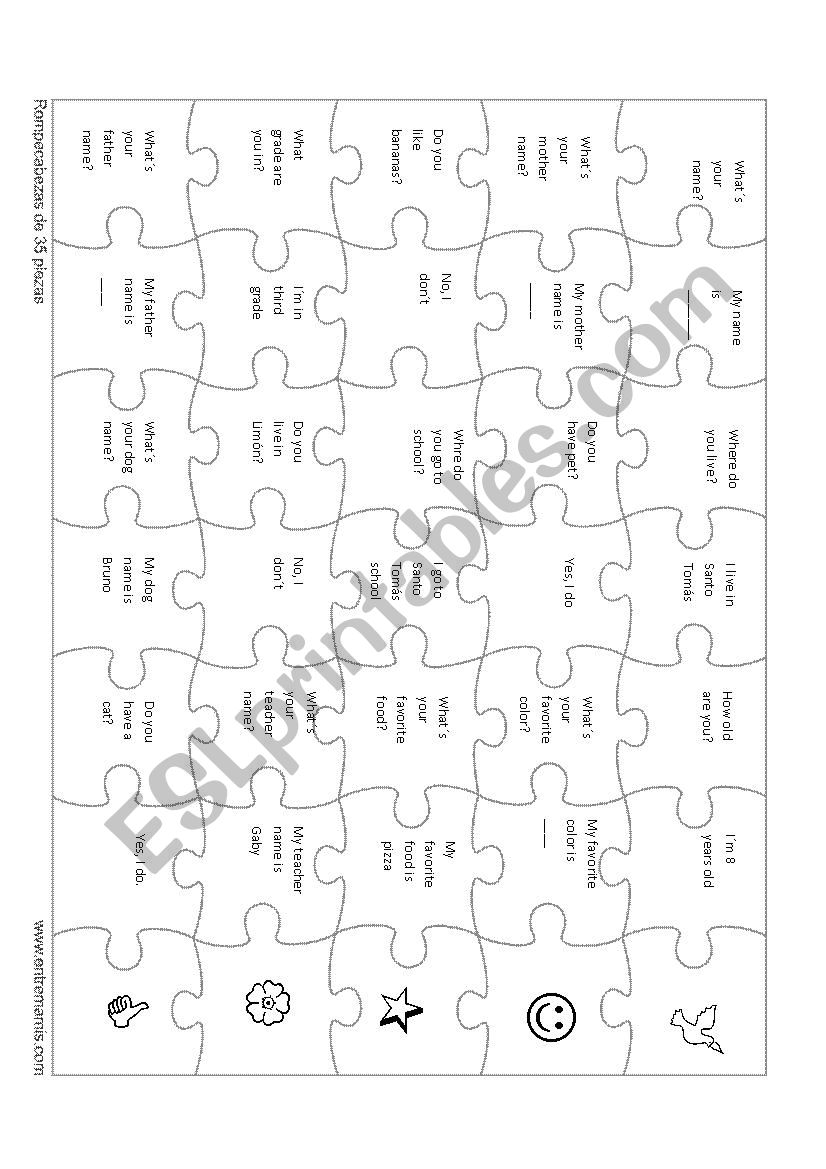 puzzle worksheet