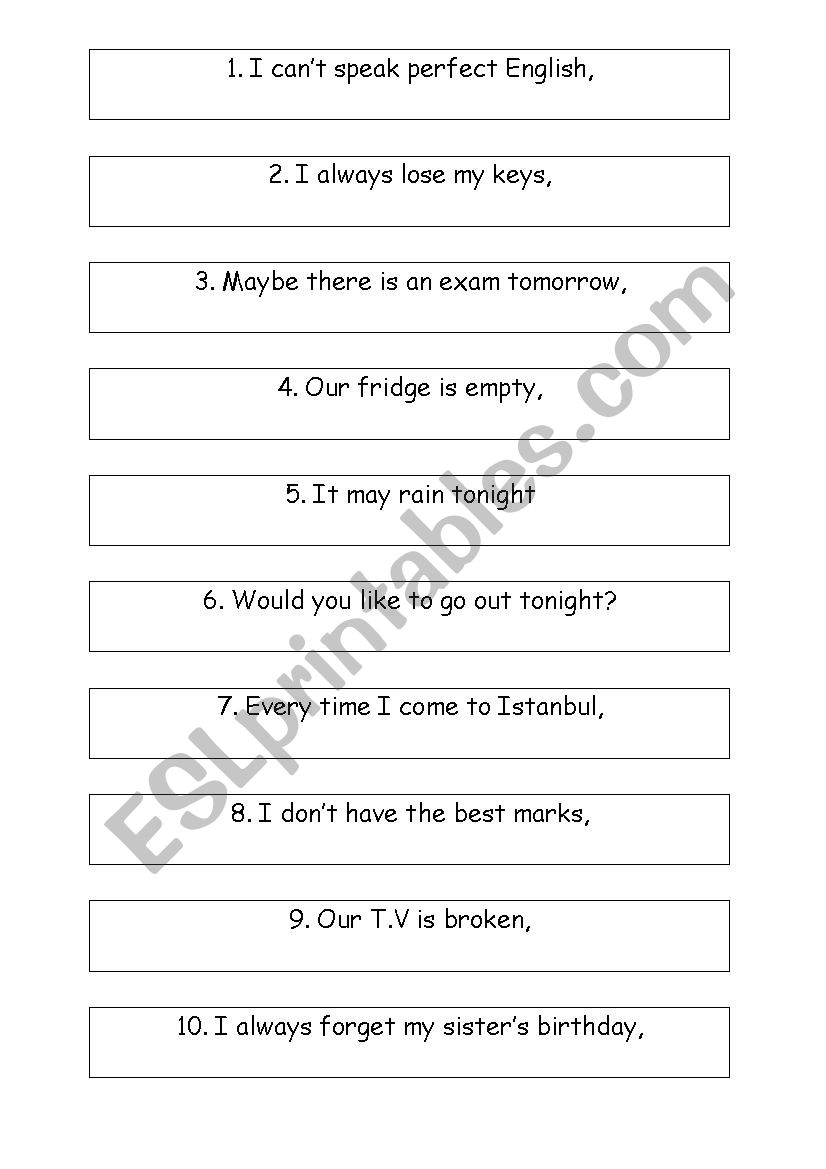 Type 0, 1 and 2 with key worksheet