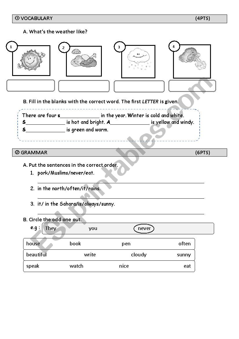 Common core Quizzes (Mo.) worksheet