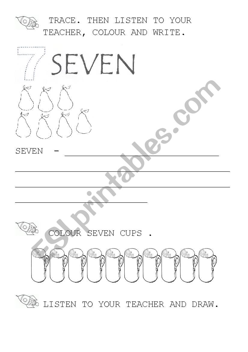 number 7 worksheet